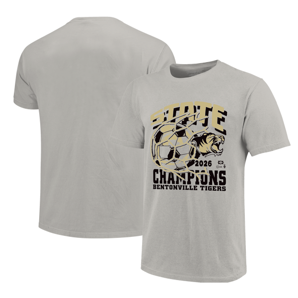 Bentonville Tigers 2026 Boys Soccer State Champions Short Sleeve T-Shirt
