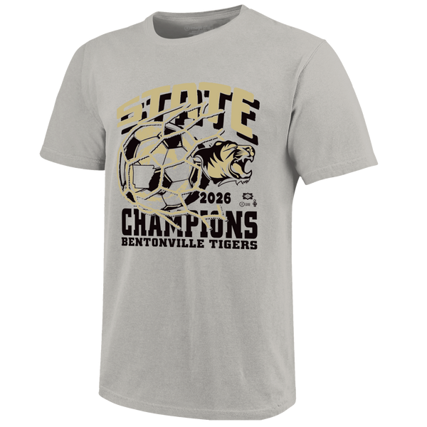 Bentonville Tigers 2026 Boys Soccer State Champions Short Sleeve T-Shirt