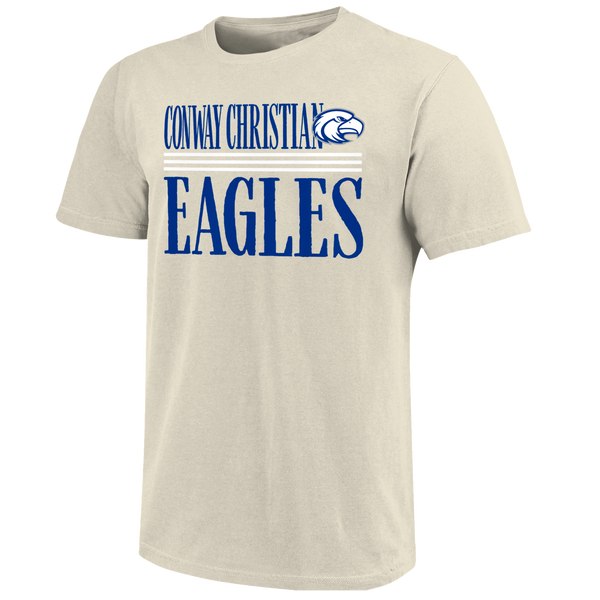 Conway Christian Eagles Tall Type Lines Unisex Cotton T-Shirt