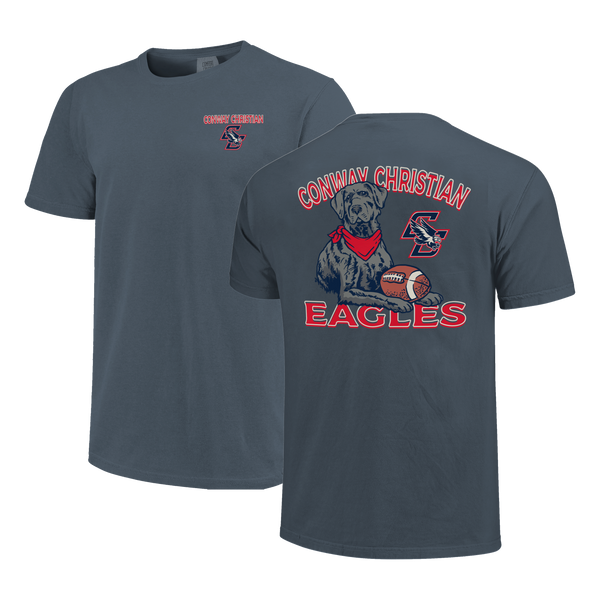 Conway Christian Eagles Labrador Football Comfort Color T-Shirt
