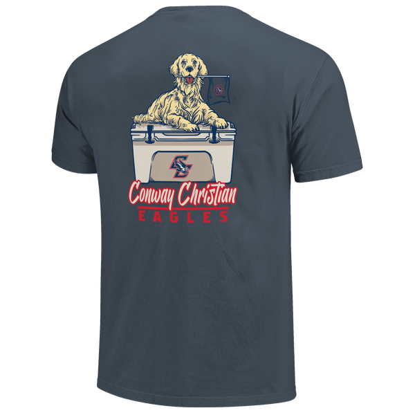 Conway Christian Eagles Cooler Dog Comfort Color T-Shirt
