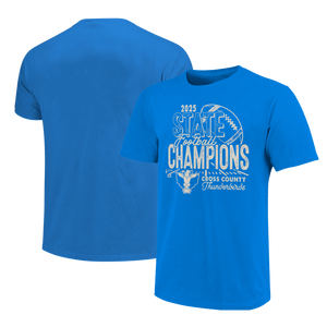 Cross County ThunderBirds 2025 Football State Champs Youth T-Shirt