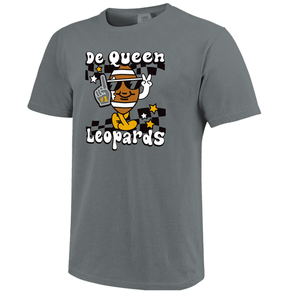 DeQueen Leopards Football Vibes Comfort Color T-Shirt