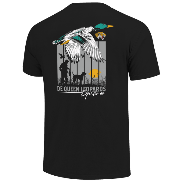 DeQueen Leopards Duck Poster Gradient Comfort Color T-Shirt