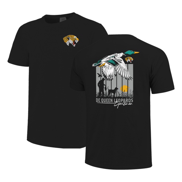DeQueen Leopards Duck Poster Gradient Comfort Color T-Shirt