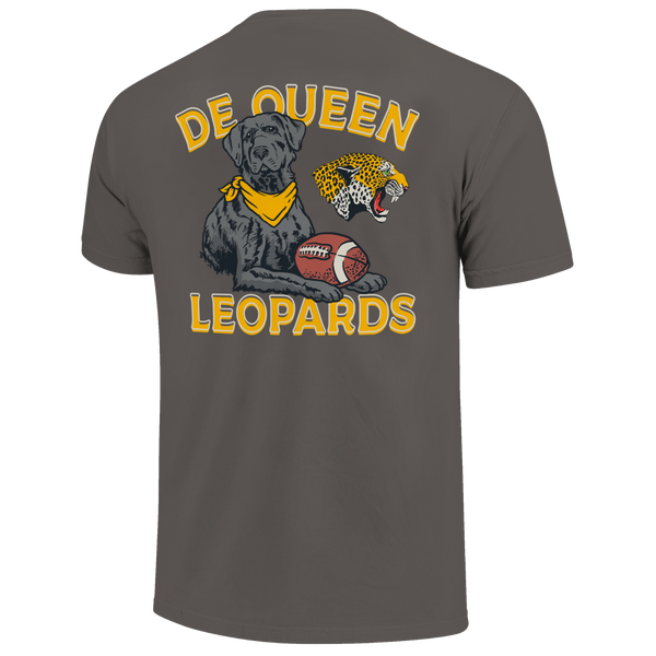 DeQueen Leopards Labrador Football Comfort Color T-Shirt
