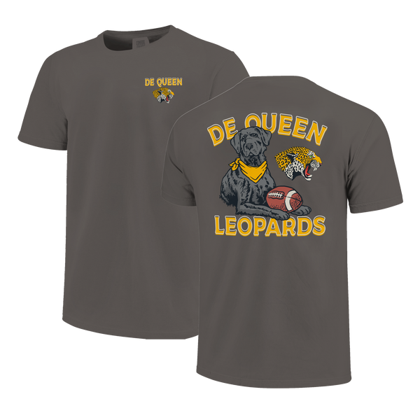 DeQueen Leopards Labrador Football Comfort Color T-Shirt