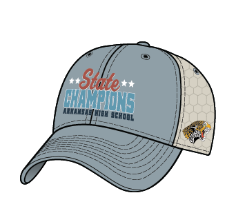 DeQueen Leopards 2026 Boys Soccer State Champs Hat