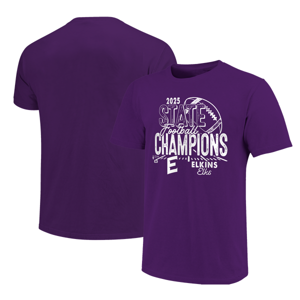 Elkins Elks 2025 Football State Champs Short Sleeve T-Shirt