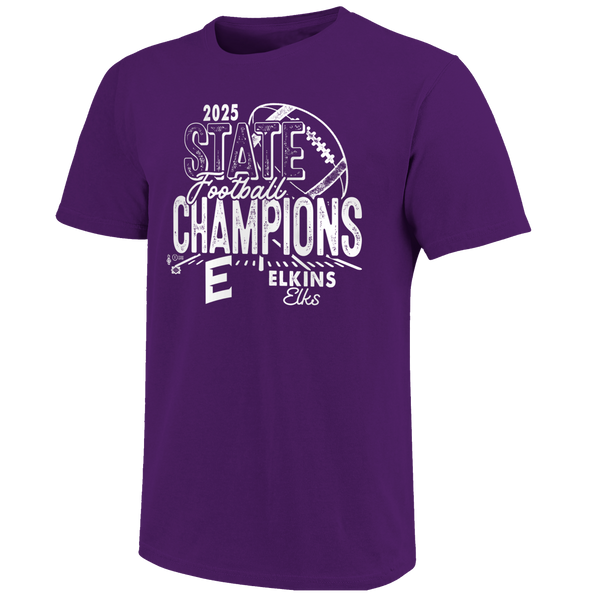 Elkins Elks 2025 Football State Champs Short Sleeve T-Shirt