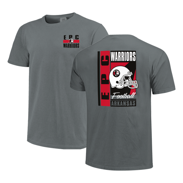 East Poinsett County Warriors Football Retro Poster Comfort Color T-Shirt
