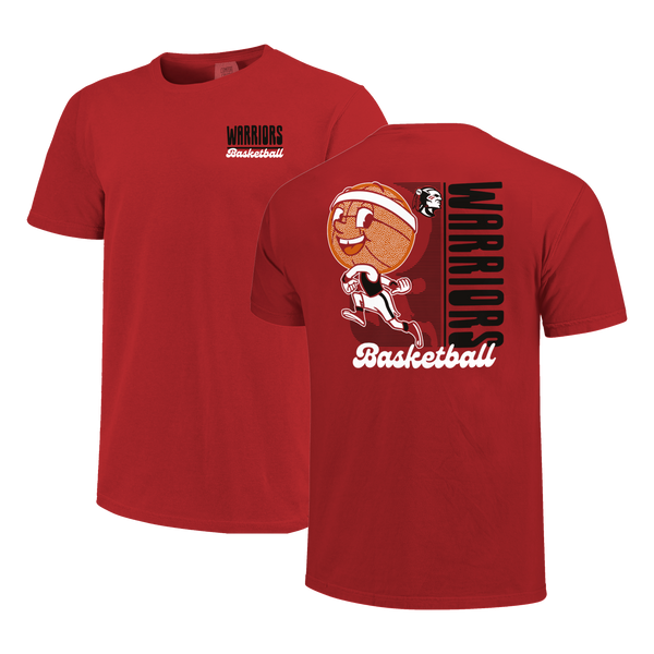 East Poinsett County Warriors Retro Shadow Box Comfort Color T-Shirt