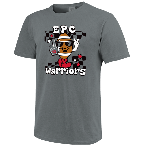 East Poinsett County Warriors Football Vibes Comfort Color T-Shirt