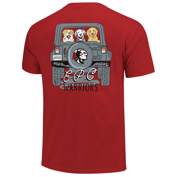 East Poinsett County Warriors Puppy Friends Comfort Color T-Shirt