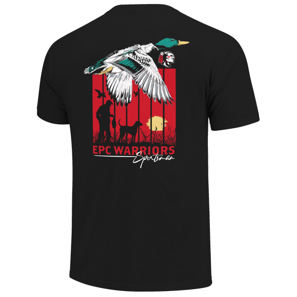 East Poinsett County Warriors Duck Poster Gradient Comfort Color T-Shirt