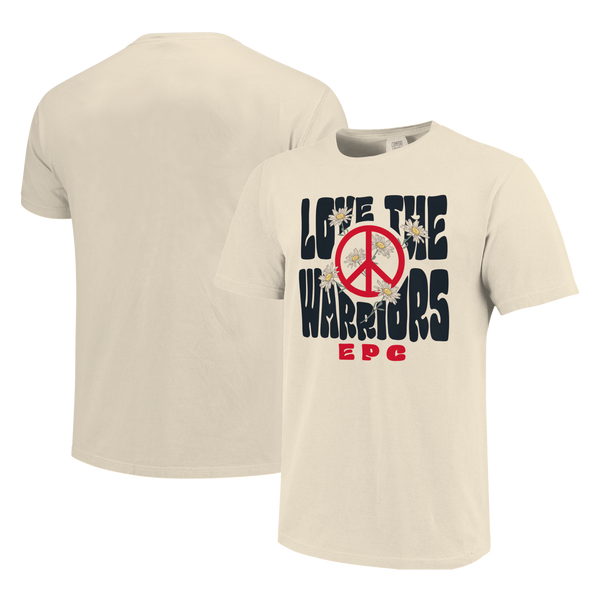 East Poinsett County Warriors Love and Peace Comfort Color T-Shirt