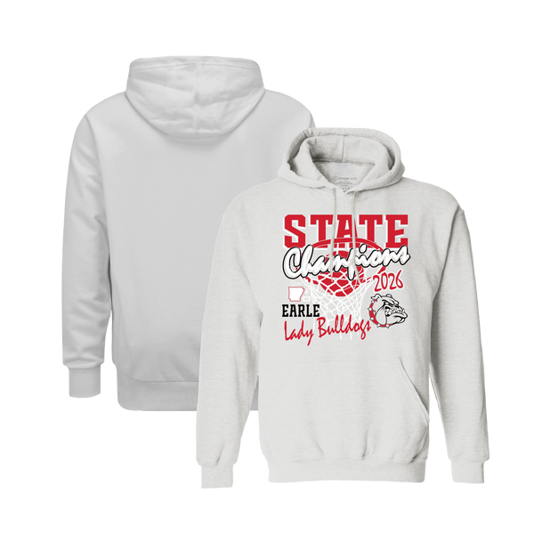 Earle Bulldogs 2026 Girls State Champs Hooded Sweatshirt