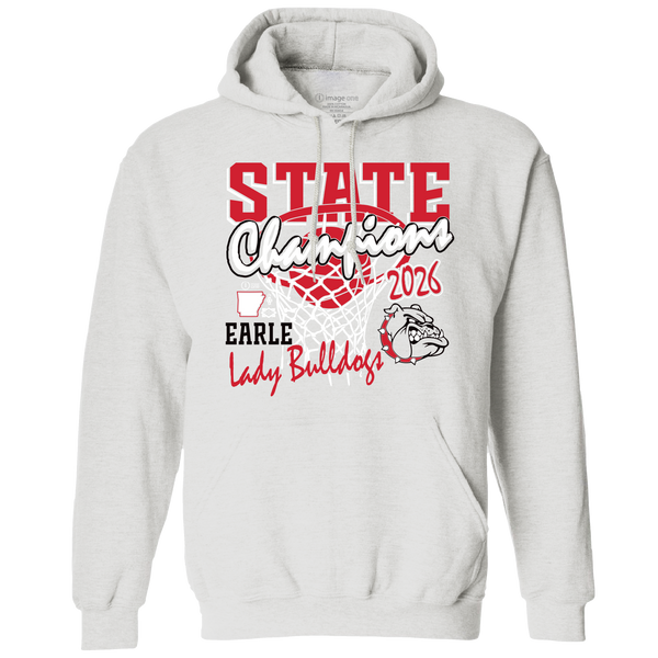 Earle Bulldogs 2026 Girls State Champs Hooded Sweatshirt