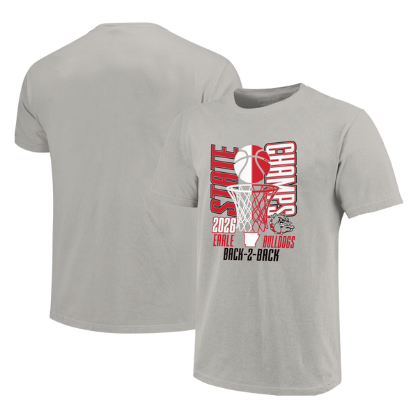 Earle Bulldogs 2026 Boys Basketball State Champs Short Sleeve T-Shirt