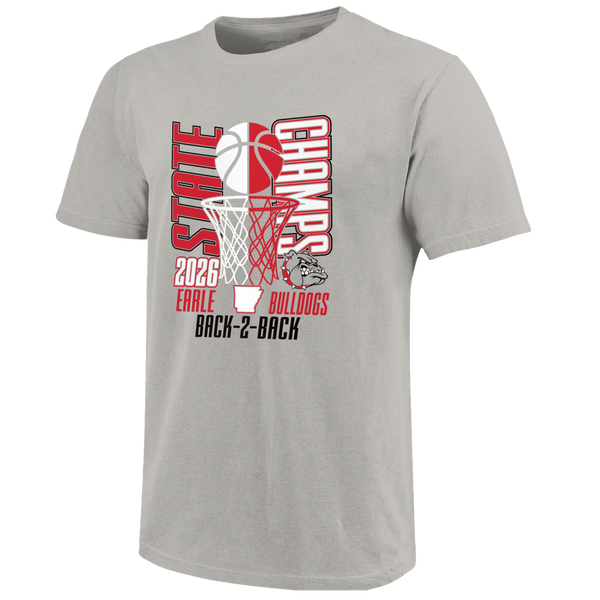 Earle Bulldogs 2026 Boys Basketball State Champs Short Sleeve T-Shirt