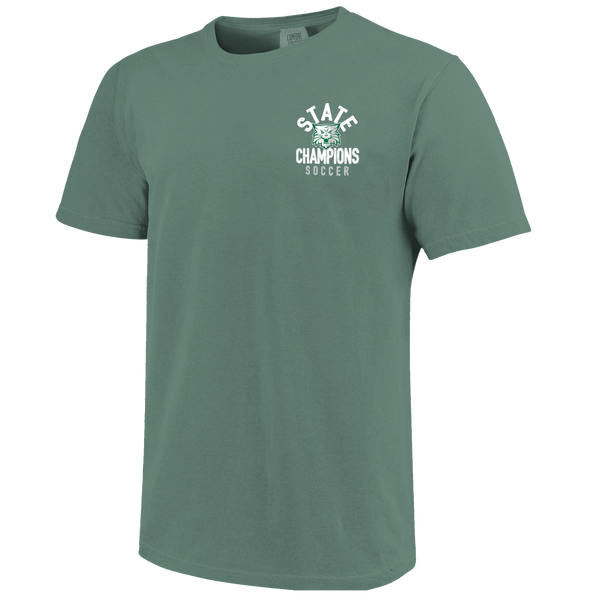 Episcopal Wildcats 2025 Soccer Goal Boys Champs Short Sleeve Comfort Color T-Shirt