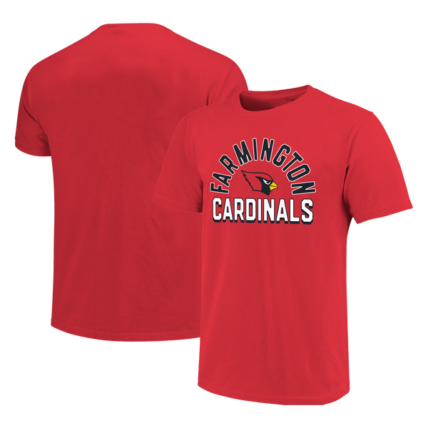 Farmington Cardinals Arch Mascot Logo Unisex Cotton T-Shirt