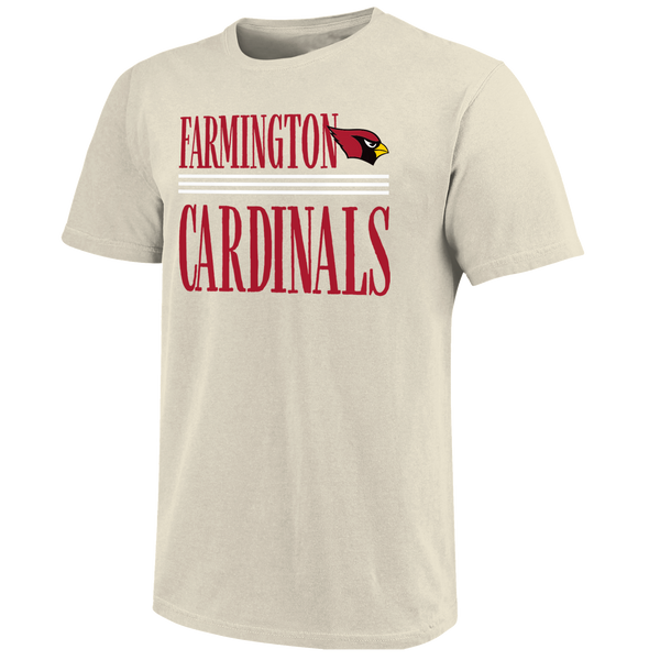 Farmington Cardinals Tall Type Lines Unisex Cotton T-Shirt
