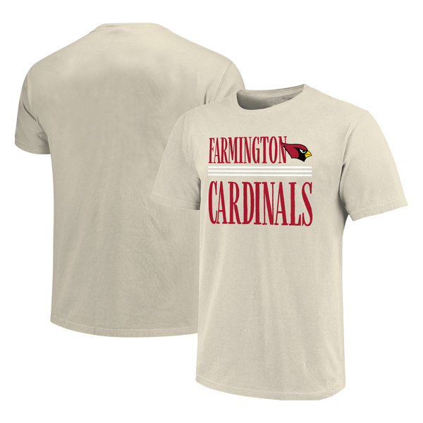 Farmington Cardinals Tall Type Lines Unisex Cotton T-Shirt