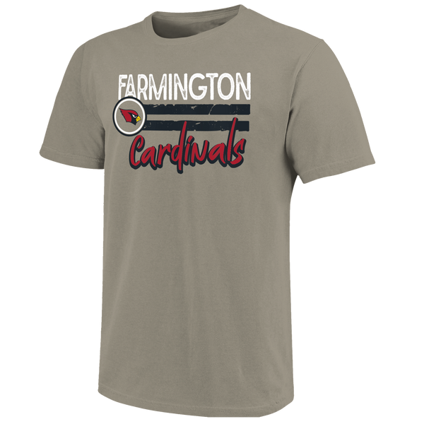 Farmington Cardinals Distressed Lines Unisex Cotton T-Shirt