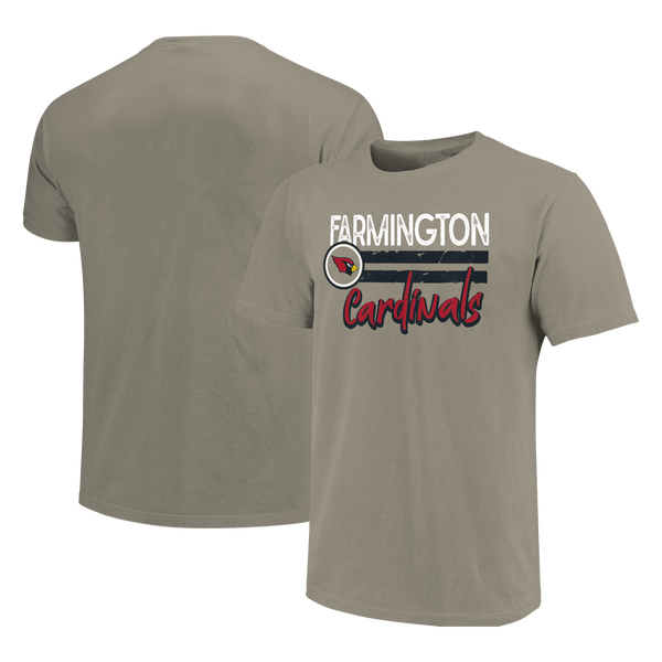 Farmington Cardinals Distressed Lines Unisex Cotton T-Shirt