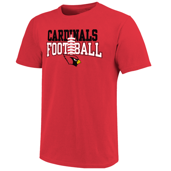 Farmington Cardinals Football Laces Unisex Cotton T-Shirt