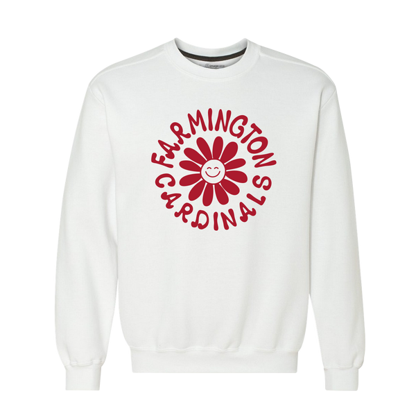 Farmington Cardinals All Smiles Fleece Crewneck