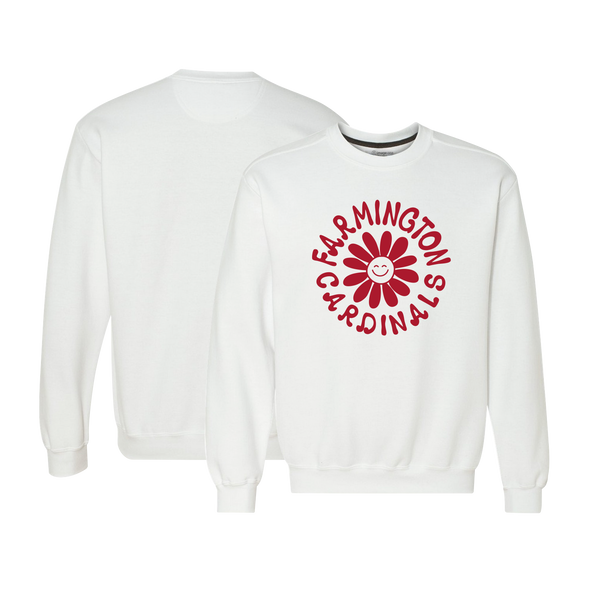 Farmington Cardinals All Smiles Fleece Crewneck