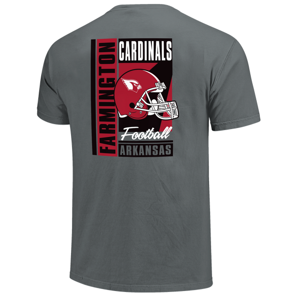 Farmington Cardinals Football Retro Poster Comfort Color T-Shirt