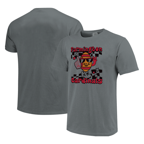 Farmington Cardinals Football Vibes Comfort Color T-Shirt