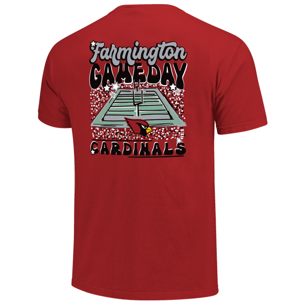 Farmington Cardinals Gameday Field Comfort Color T-Shirt