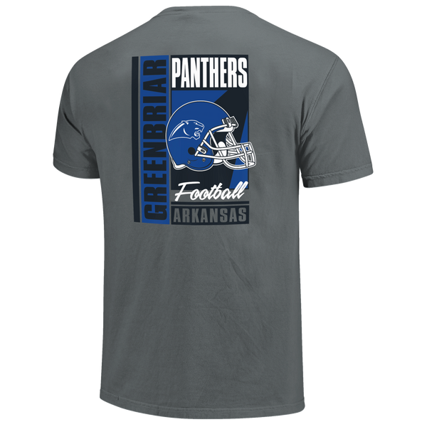 Greenbrier Panthers Football Retro Poster Comfort Color T-Shirt
