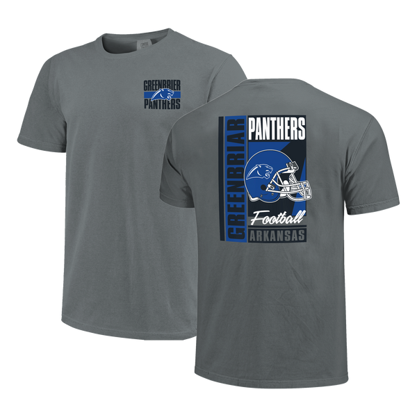 Greenbrier Panthers Football Retro Poster Comfort Color T-Shirt