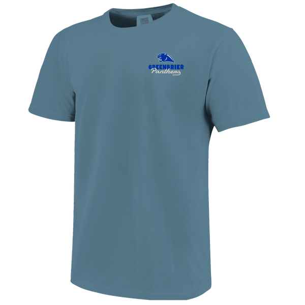 Greenbrier Panthers Retro Animated Football Comfort Color T-Shirt
