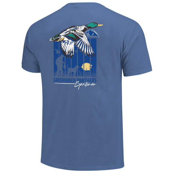 Greenbrier Panthers Duck Poster Gradient Comfort Color T-Shirt