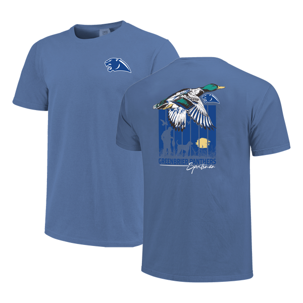 Greenbrier Panthers Duck Poster Gradient Comfort Color T-Shirt