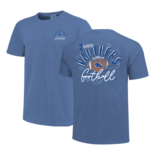 Greenbrier Panthers Football Swirls Comfort Color T-Shirt