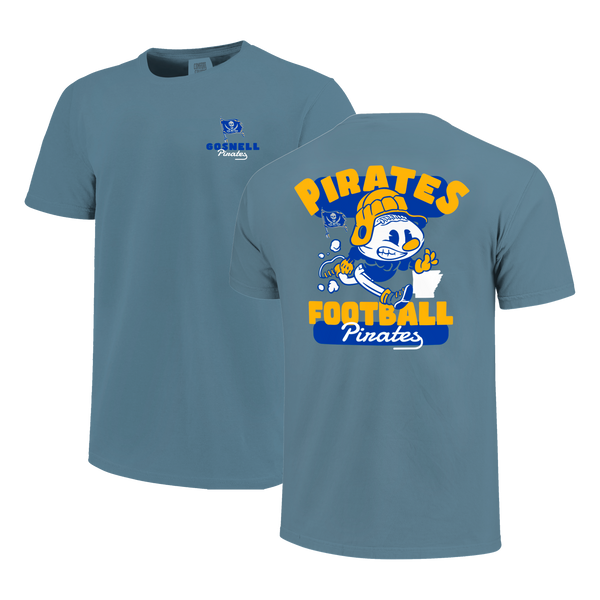 Gosnell Pirates Retro Animated Football Comfort Color T-Shirt