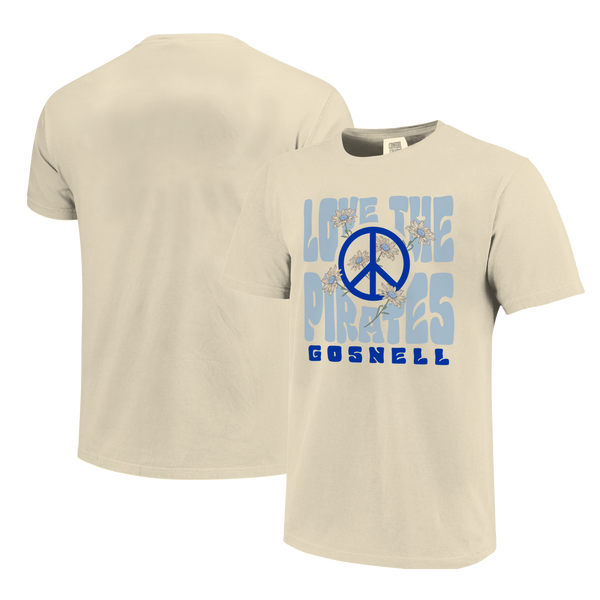Gosnell Pirates Love and Peace Comfort Color T-Shirt