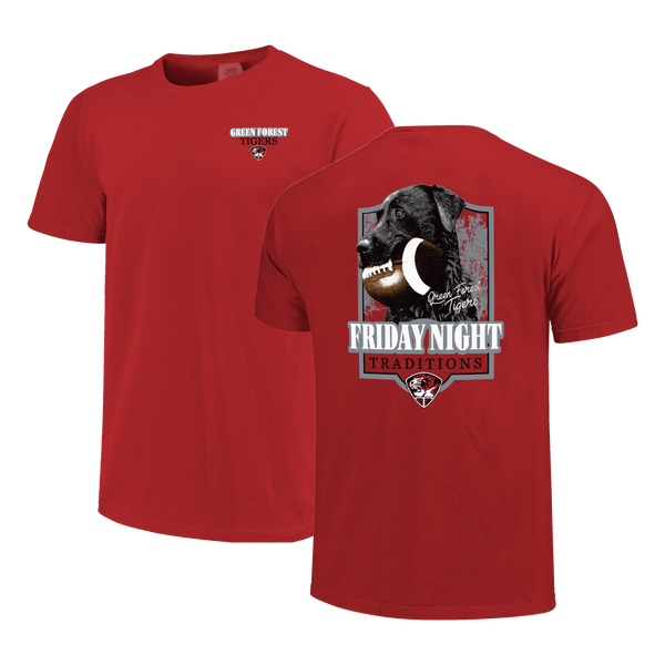 Green Forest Tigers Labrador Football Comfort Color T-Shirt