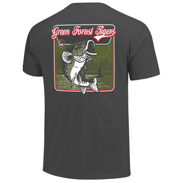 Green Forest Tigers Bass Signage Comfort Color T-Shirt