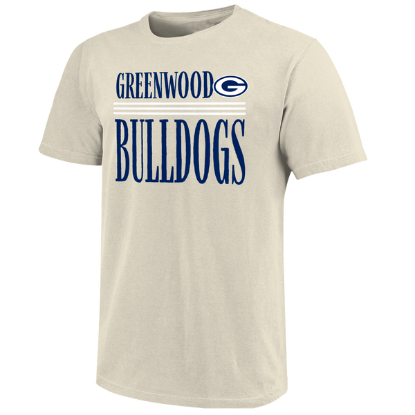 Greenwood Bulldogs Tall Type Lines Unisex Cotton T-Shirt
