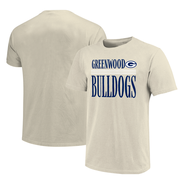 Greenwood Bulldogs Tall Type Lines Unisex Cotton T-Shirt