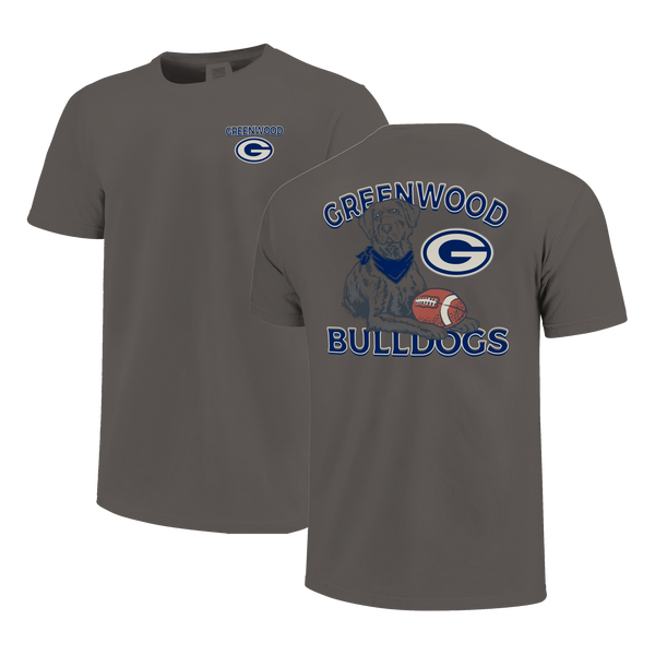 Greenwood Bulldogs Labrador Football Comfort Color T-Shirt