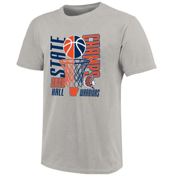 Hall Warriors 2026 Boys Basketball State Champs Short Sleeve T-Shirt